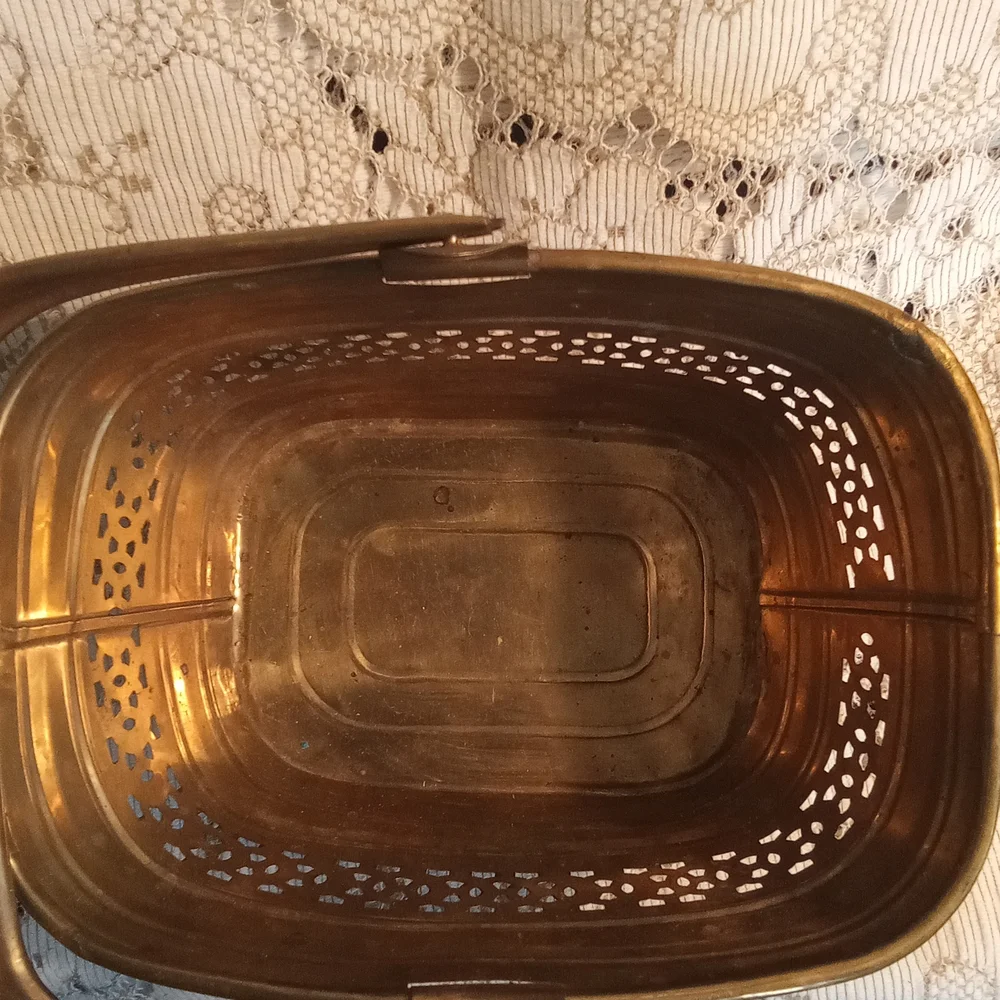 Solid brass basket